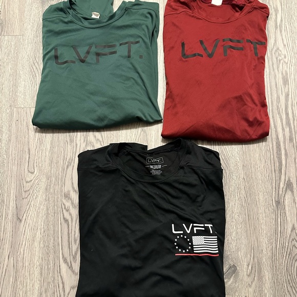 Lot Of 4 Live Fit LVFT Performance Shirt Mens Size Small Activewear Gym Training - Picture 5 of 11